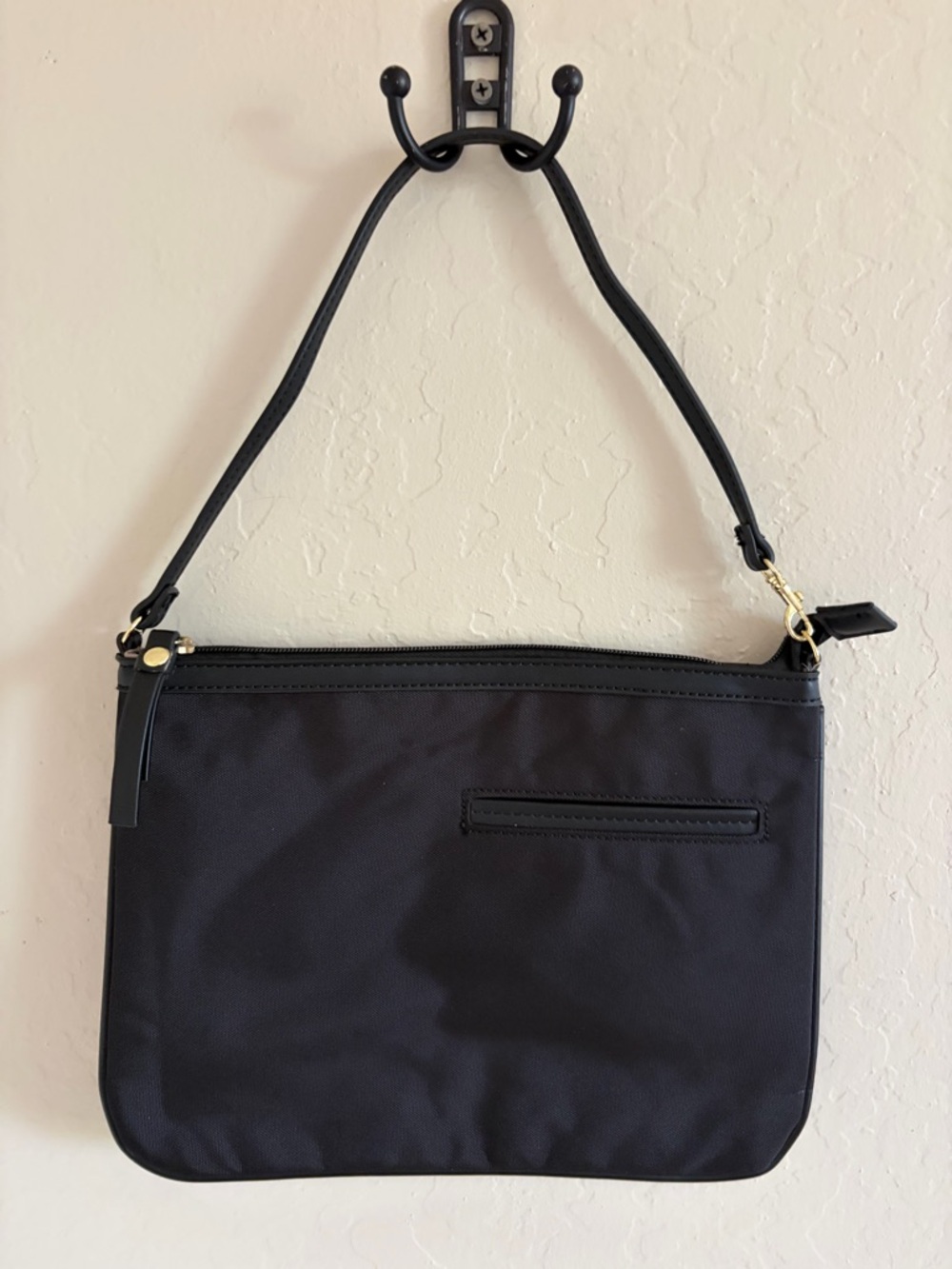 Target Black Shoulder Bag with Gold Accents
